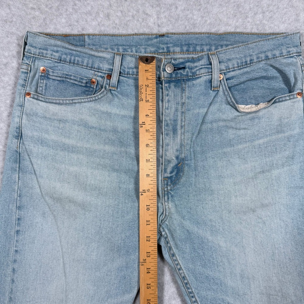Levis 510 Mens Jeans Light Wash Blue Denim 36x30 (Fits 36x23) - Picture 6 of 12